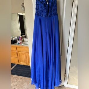 Sherri Hill Royal Blue Prom Dress